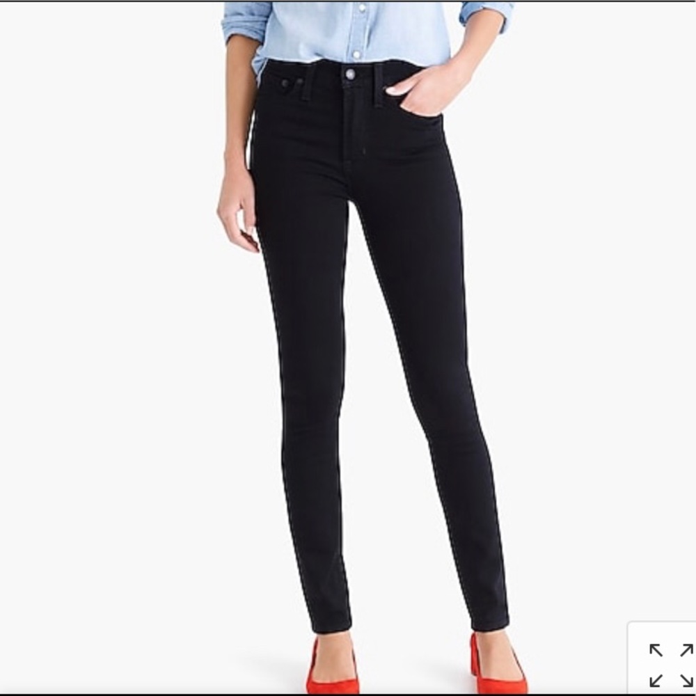 J Crew 10" highest-rise skinny jean black